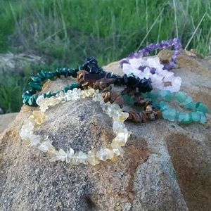 7 Stone Chip Bracelets